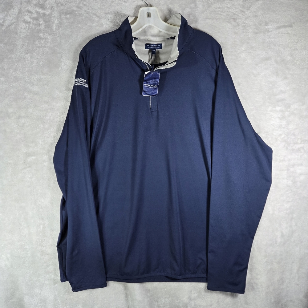 Peter Millar Crown Stealth Performance Quarter Zip Pullover Size XXL 2XL NWT